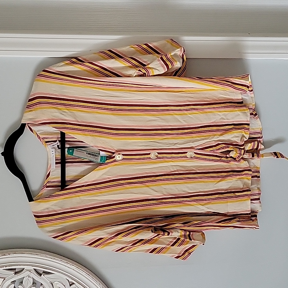 NWT stitchfix LUQ Elayne toe front top sz M